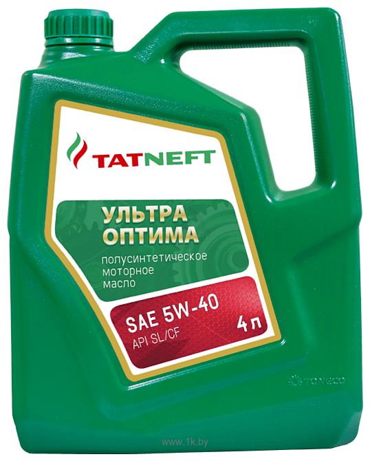 Фотографии Tatneft Ультра Оптима SAE 5W-40 API SL/CF 4л