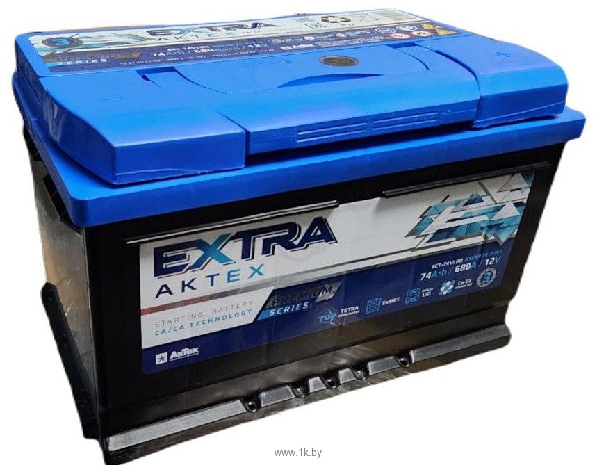 Фотографии АкТех Extra Premium R+ низ (74Ah)