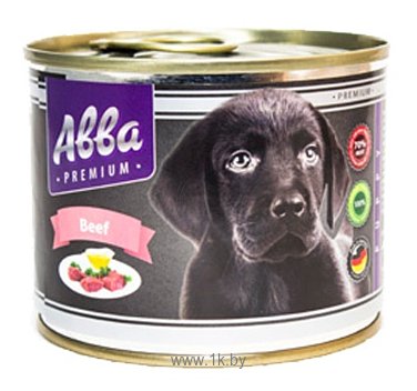 Фотографии Авва Консервы Premium Puppy Beef (0.2 кг) 1 шт.