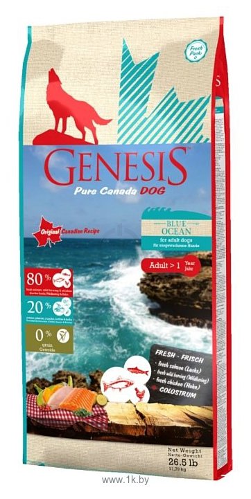 Фотографии Genesis Blue Ocean Adult с лососем, сельдью и курицей (11.79 кг)