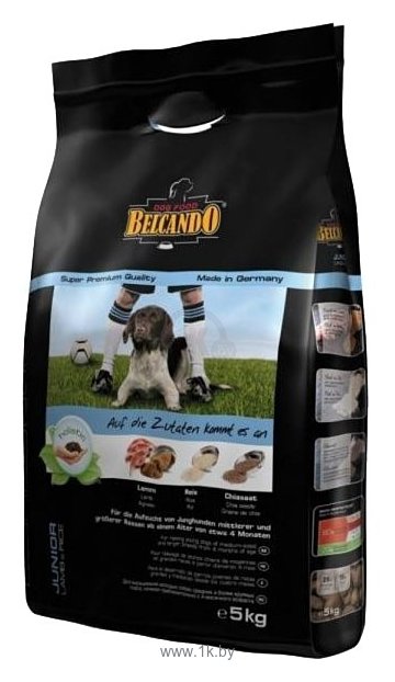 Фотографии Belcando (5 кг) Junior Lamb & Rice для щенков склонных к аллергическим реакциям средних и крупных пород с 4 месяцев