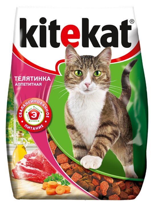 Фотографии Kitekat (0.35 кг) Сухой корм Телятинка Аппетитная