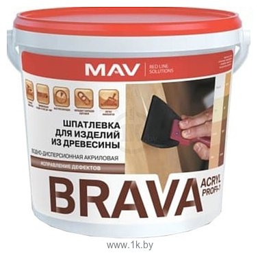 Фотографии MAV Brava Acryl Profi-1 1.3 кг (белый)