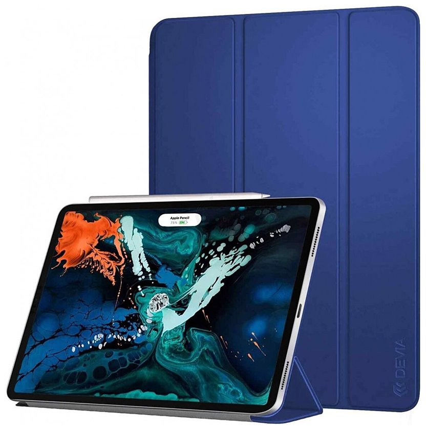 Фотографии Devia Leather Case для Apple iPad Air (2019), Pro 10.5 (синий)