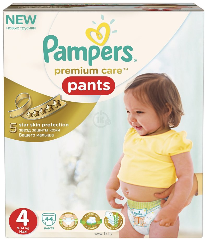 Фотографии Pampers Premium Care Pants 4 Maxi (44 шт.)