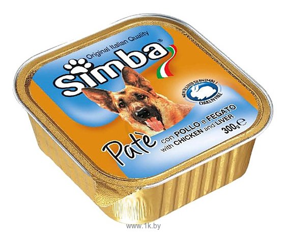 Фотографии Simba Паштет для собак Курица и печень (0.3 кг) 1 шт.