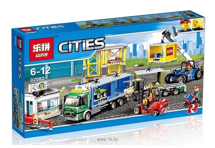 Фотографии Lepin City 02082 Грузовой терминал