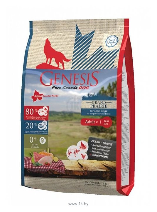 Фотографии Genesis (0.907 кг) Grand Prairie Adult с курицей, буйволом и перепелкой