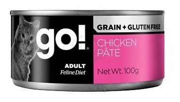Фотографии GO! (0.1 кг) 6 шт. Grain Free Chicken Pate консервы беззерновые с курицей для кошек (паштет)