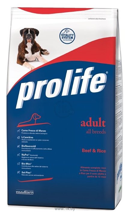 Фотографии Prolife (3 кг) Adult All Breeds с говядиной и рисом