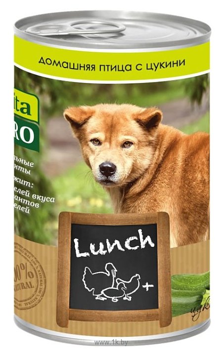Фотографии Vita PRO (0.4 кг) 6 шт. Мясные рецепты Lunch для собак, домашняя птица с цукини