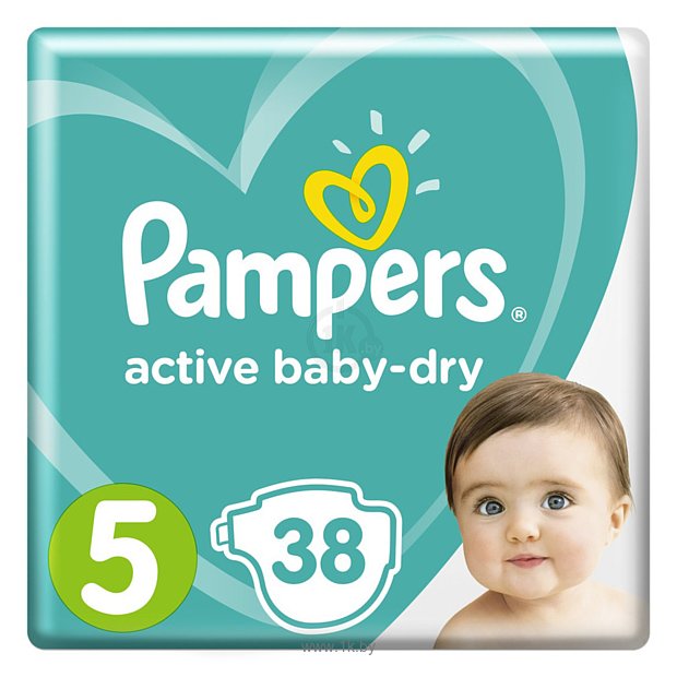 Фотографии Pampers Active Baby-Dry 5 Junior (11-16 кг) 38 шт