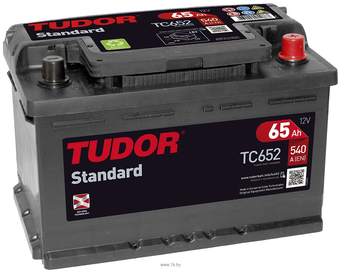 Фотографии Tudor Standard TC652 (65Ah)