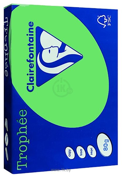 Фотографии Clairefontaine Trophee A4 80 г/кв.м 500 л 1875C (ярко-зеленый)