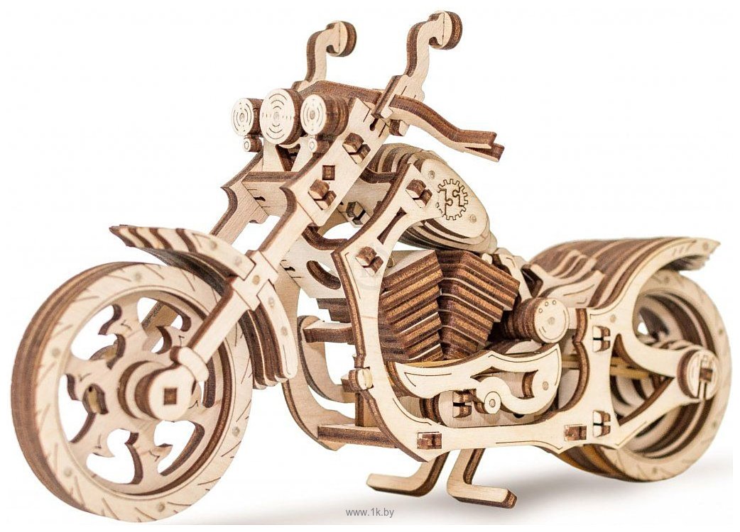 Фотографии Eco-Wood-Art 3D Мотоцикл Cruiser Ecr