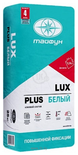 Фотографии Тайфун Lux Plus усиленной фиксации (25 кг, белый)