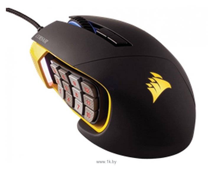 Фотографии Corsair Scimitar PRO RGB Gaming Mouse Yellow-black USB