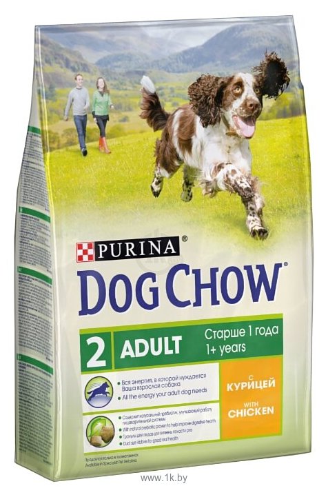 Фотографии DOG CHOW Adult с курицей для взрослых собак (2.5 кг)