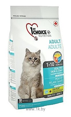 Фотографии 1st Choice (10 кг) HEALTHY SKIN and COAT for ADULT CATS