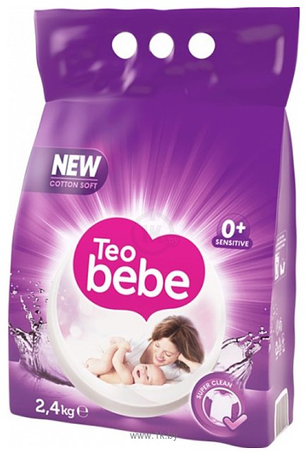 Фотографии Teo Bebe Just Essentials Cotton Soft Purple 2.4 кг