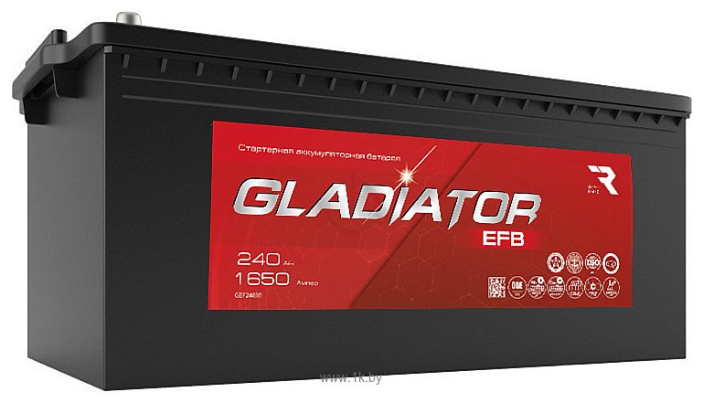 Фотографии Gladiator EFB 240(3) евро (240Ah)