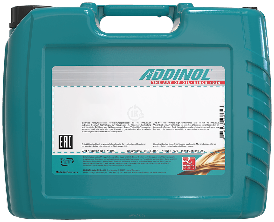 Фотографии Addinol Professional 1030 CK-4 10W-30 20л