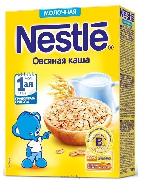 Фотографии Nestle Овсяная молочная каша, 220 г