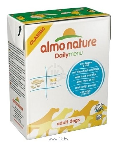 Фотографии Almo Nature DailyMenu Adult Dog Tuna and Rice (0.375 кг) 6 шт.