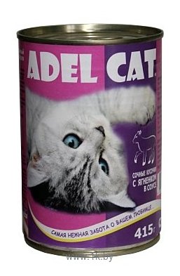 Фотографии Adel Cat (0.415 кг) 12 шт. Сочные кусочки с Ягненком в соусе