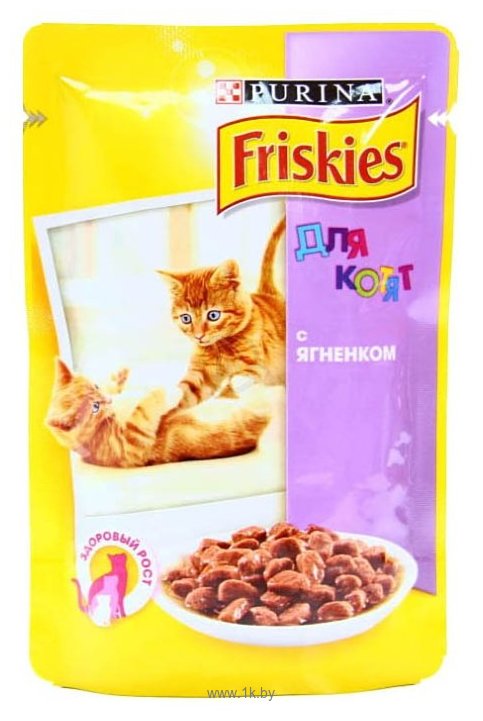 Фотографии Friskies Для котят с ягненком в подливе (0.1 кг) 1 шт.