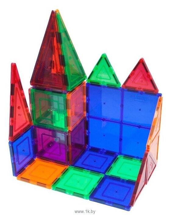 Фотографии PicassoTiles 3-D Magnetic Building Tiles PT60 60 Piece Set