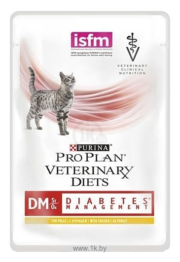 Фотографии Pro Plan Veterinary Diets (0.085 кг) 40 шт. Feline DM Diabetes Management Chichen pouch