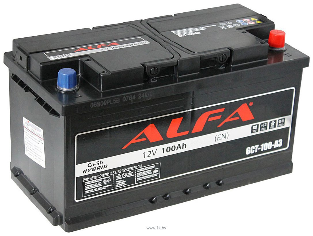 Фотографии ALFA Hybrid 100 R 850А (100Ah)
