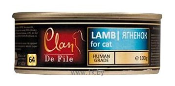Фотографии CLAN De File Ягненок для кошек (0.1 кг) 16 шт.