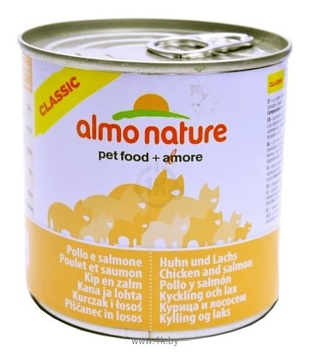 Фотографии Almo Nature Classic Adult Cat Chicken and Salmon (0.28 кг) 6 шт.