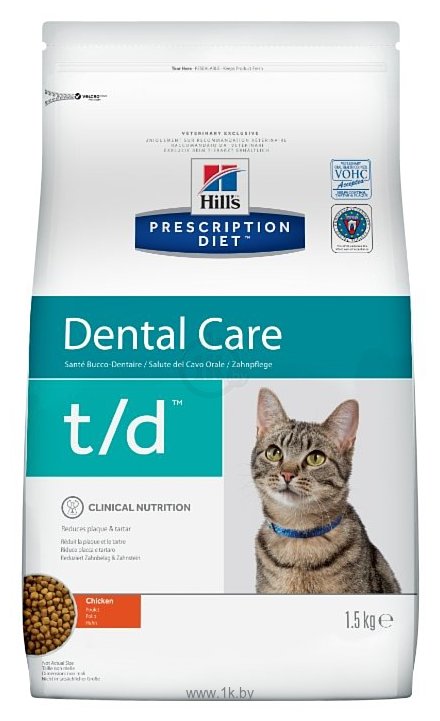 Фотографии Hill's Prescription Diet T/D Feline Dental Health dry (1.5 кг)