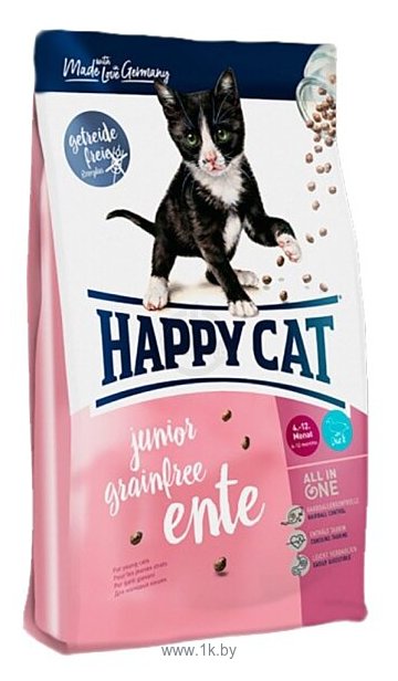 Фотографии Happy Cat Supreme Junior Grainfree Утка (0.3 кг)