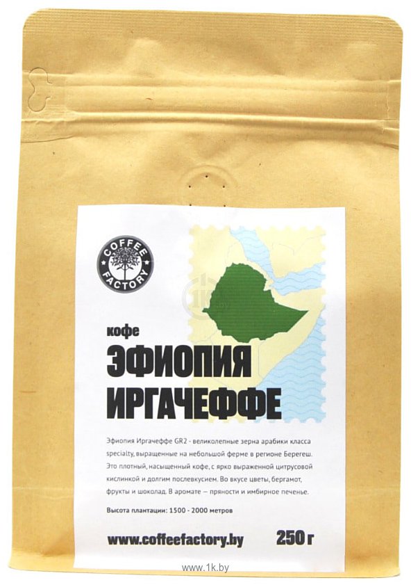 Фотографии Coffee Factory Моносорт Эфиопия Иргачиф молотый 250 г