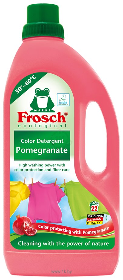 Фотографии Frosch Color Detergent Pomegranate гранат 1,5 л
