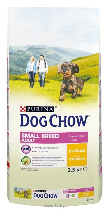 Фотографии DOG CHOW Adult Small Breed с курицей для взрослых собак малых пород (2.5 кг)