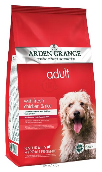 Фотографии Arden Grange (6 кг) Adult курица и рис сухой корм для взрослых собак