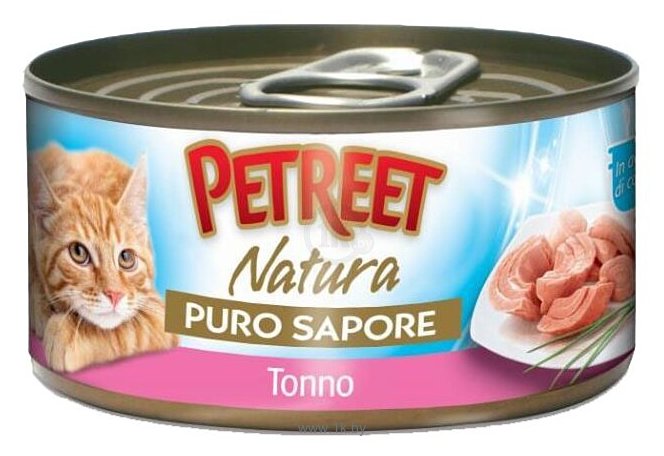 Фотографии Petreet (0.07 кг) 1 шт. Puro Sapore Кусочки тунца в рыбном супе
