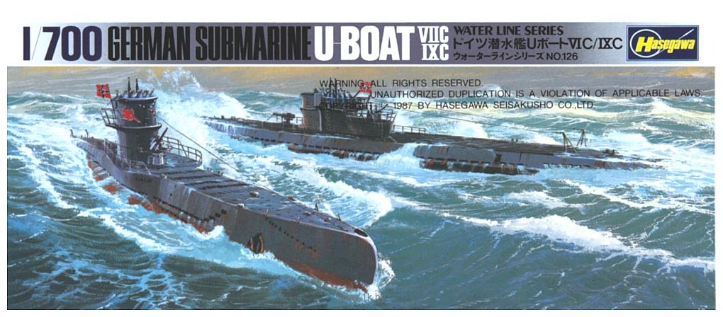 Фотографии Hasegawa Подводная лодка Submarine U-Boat 7C/9C