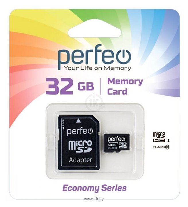 Фотографии Perfeo microSDHC PF32GMCSH10AES 32GB (с адаптером)