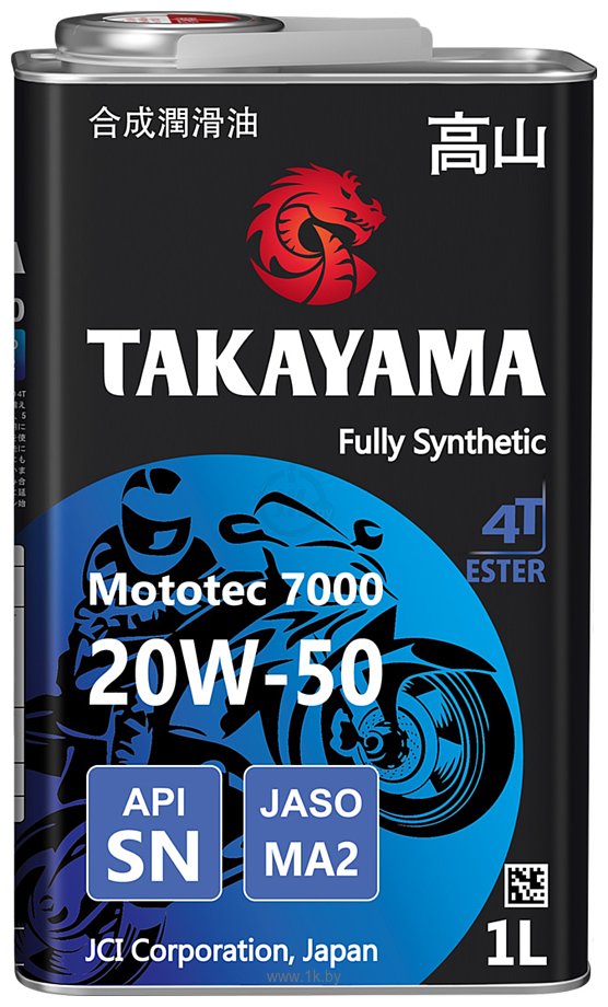 Фотографии Takayama Mototec 7000 4T 20W-50 1л