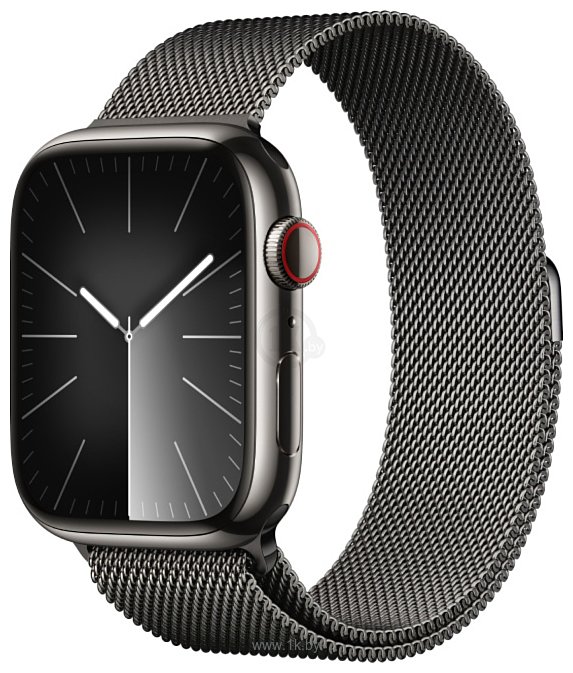 Фотографии Apple Watch Series 9 LTE 45mm (корпус из нержавеющей стали, миланский)