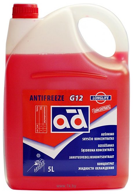 Фотографии AD Antifreeze -35°C G12 Red Concentrate 5л
