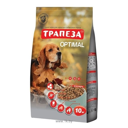 Фотографии Трапеза (10 кг) Оптималь для взрослых собак, склонных к полноте
