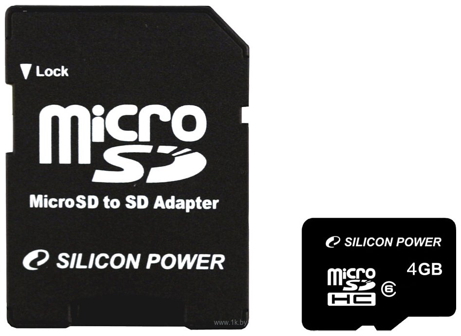 Фотографии Silicon Power microSDHC 4GB Class 6 + SD Adapter