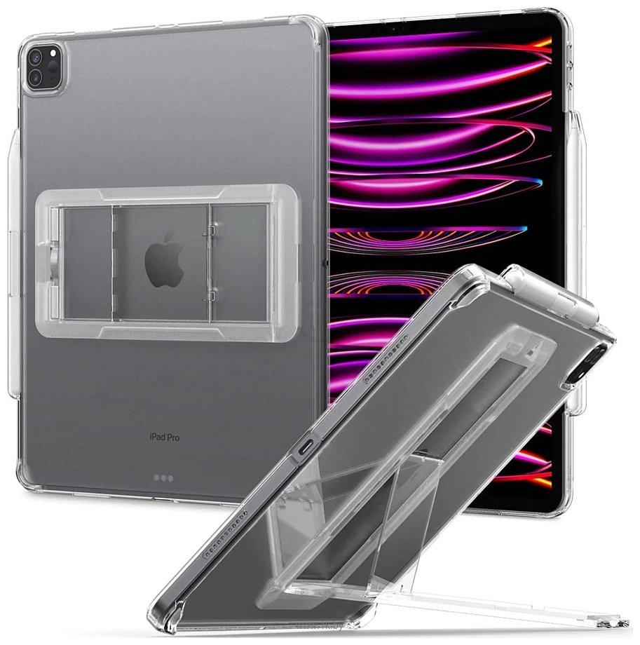 Фотографии Spigen Air Skin Hybrid S для iPad Pro 12.9 (2022/2021) (прозрачный)